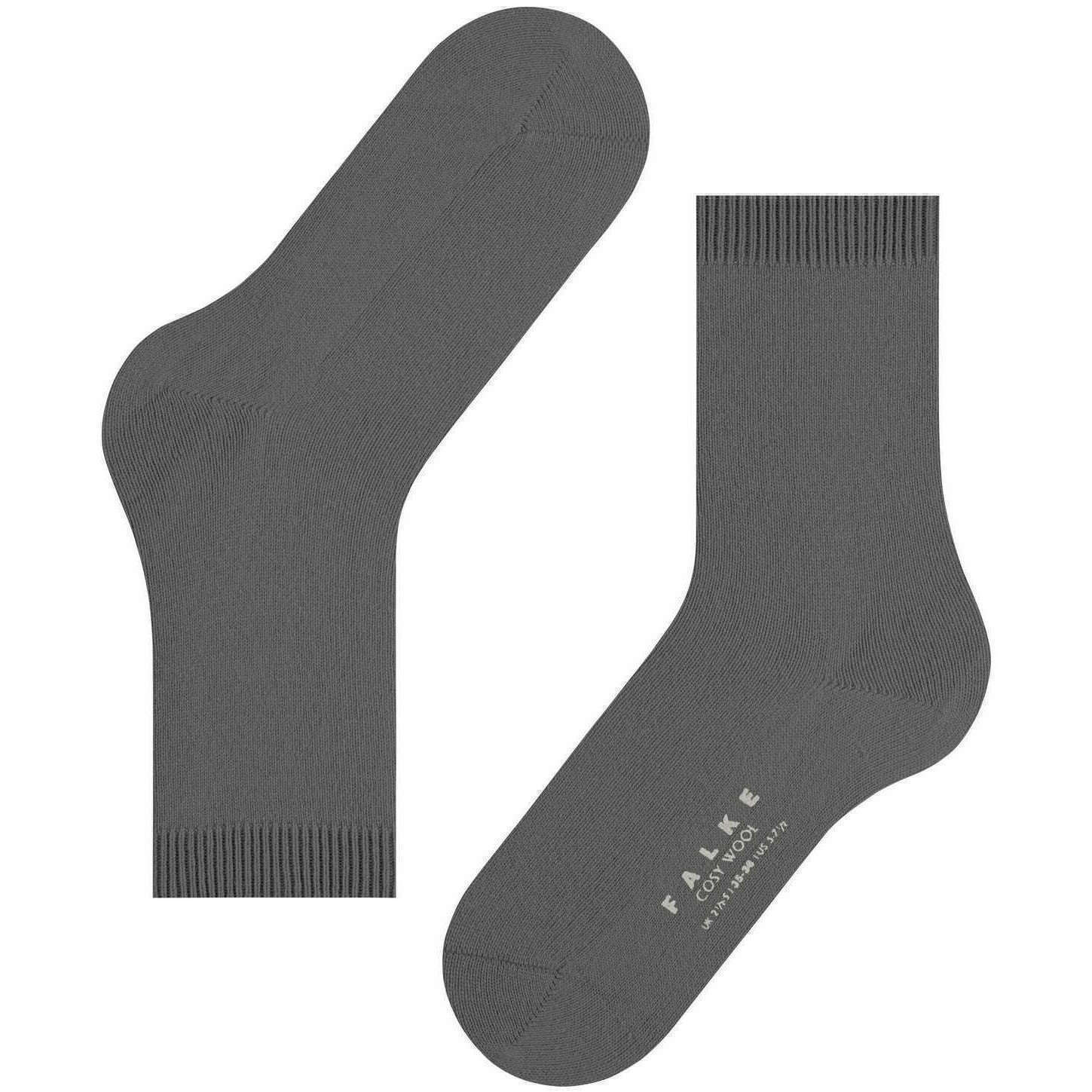 Falke Cosy Wool Socks - Flannel Grey - Image 5