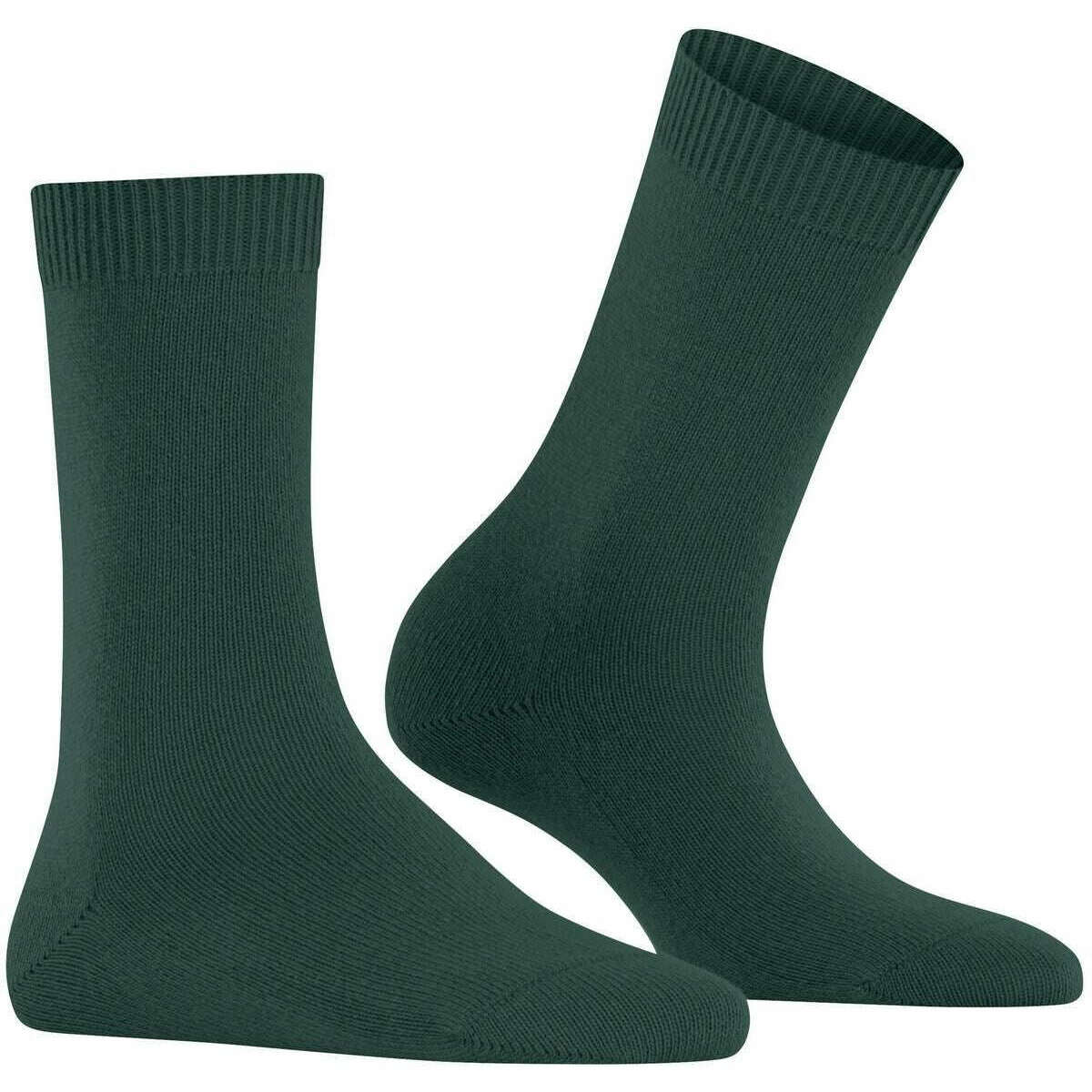Falke Cosy Wool Socks - Hunter Green - Image 2