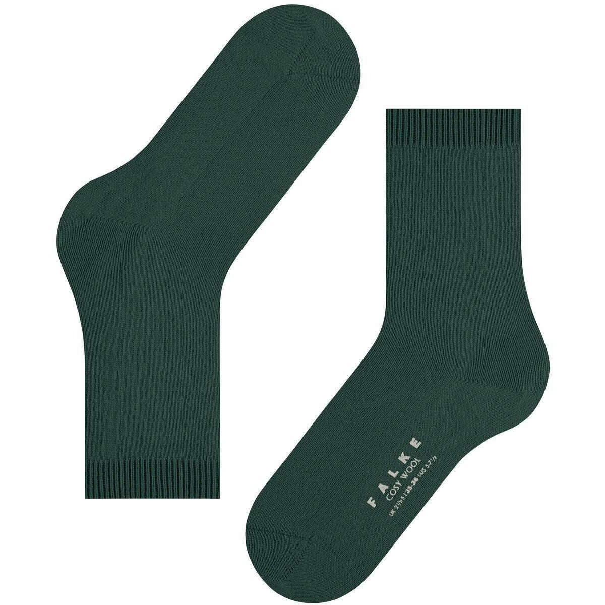 Falke Cosy Wool Socks - Hunter Green - Image 5