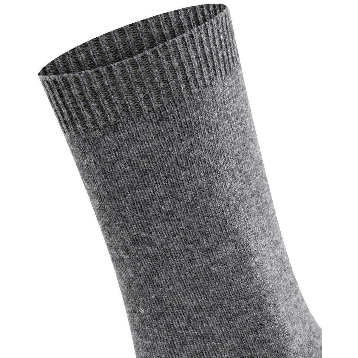 Falke Cosy Wool Socks - Light Grey Mel - Image 4