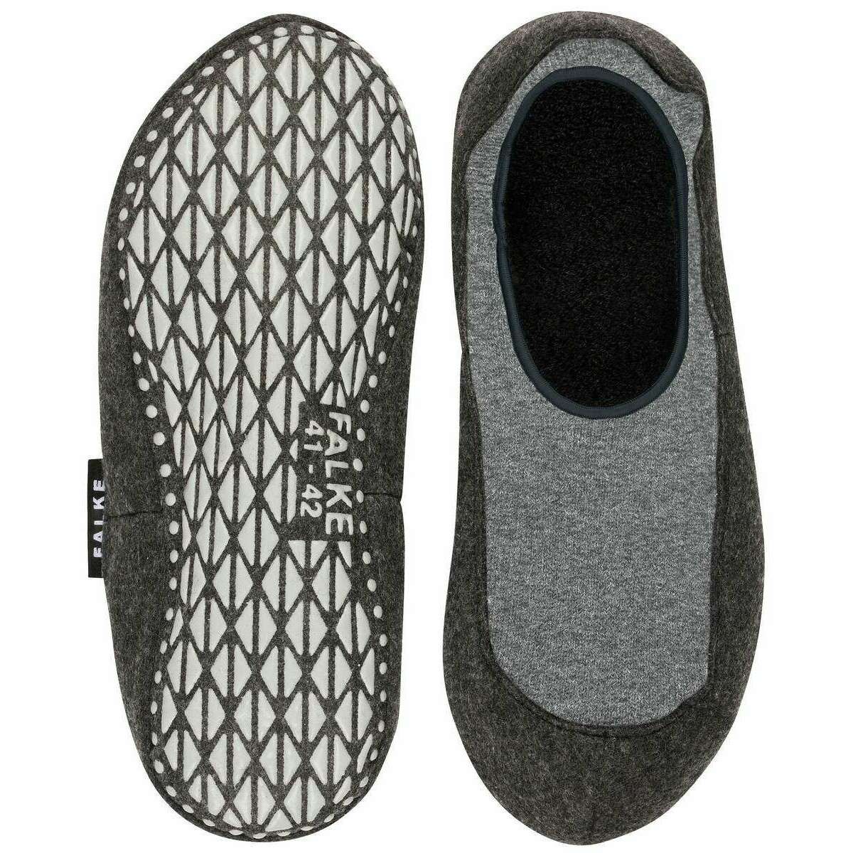Falke Cosyshoe House Socks - Light Grey - Image 4