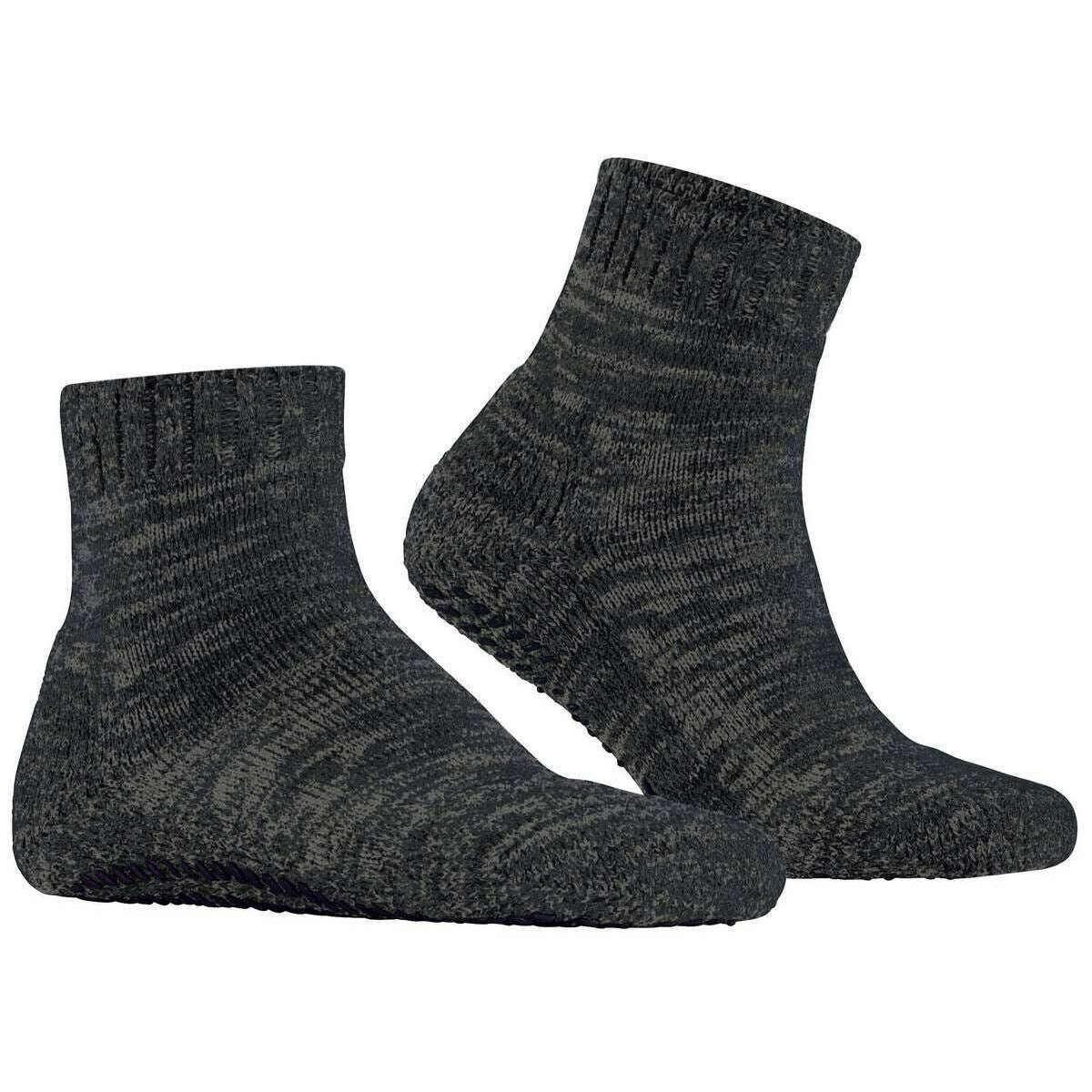 Falke Cotton Grip House Socks - Cliff Grey - Image 2