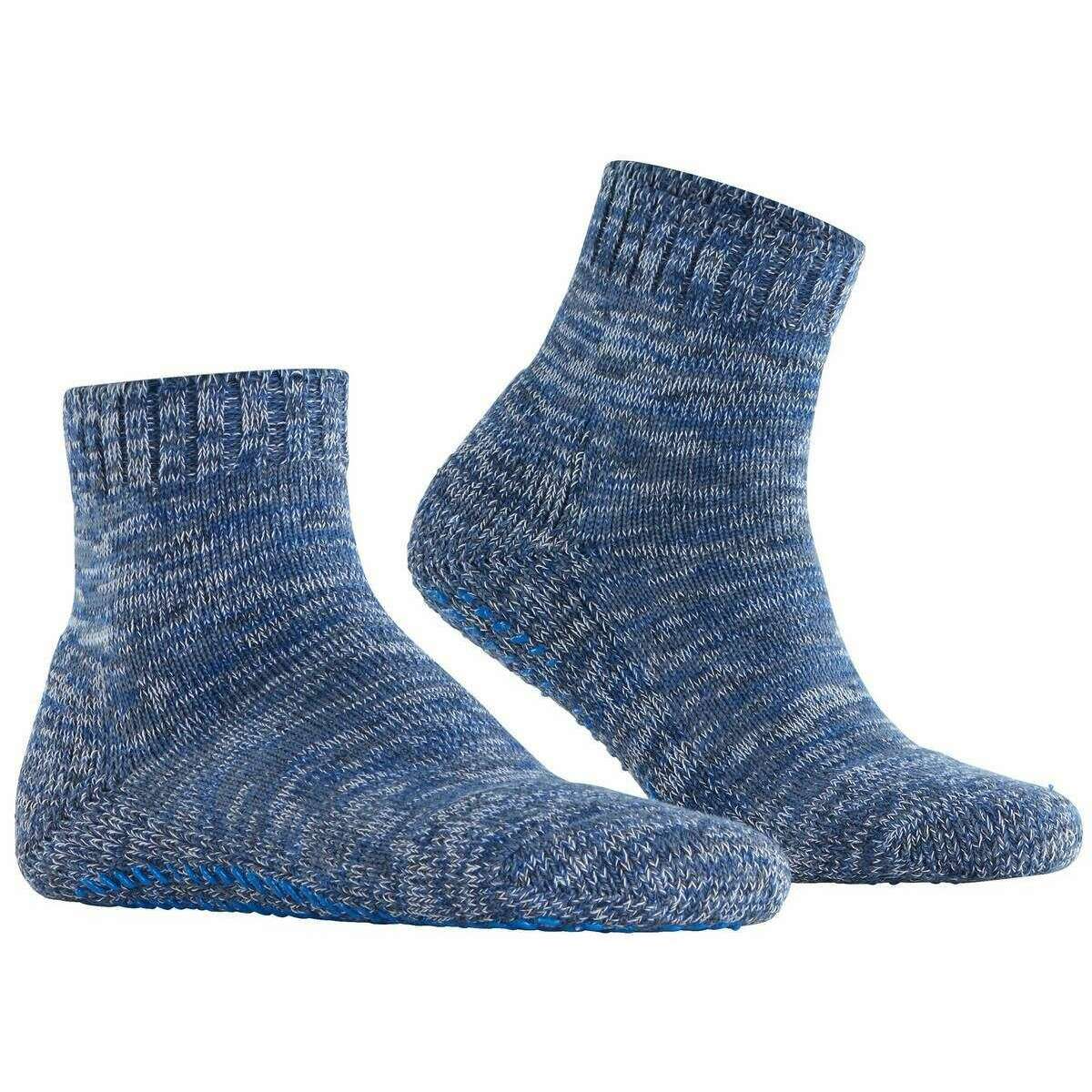 Falke Cotton Grip House Socks - Dusty Blue - Image 2
