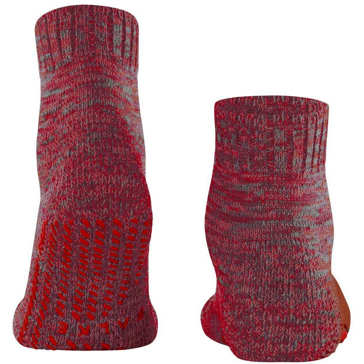 Falke Cotton Grip House Socks - Red Flash - Image 3
