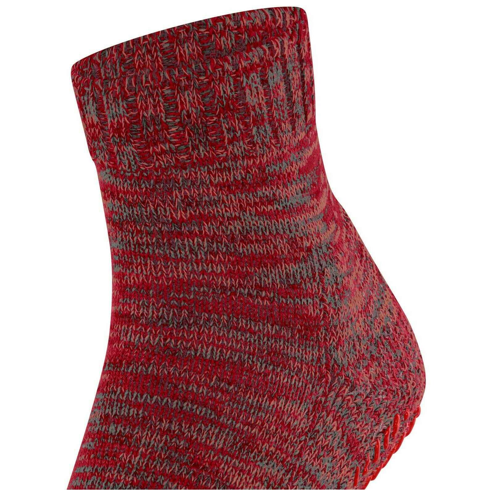 Falke Cotton Grip House Socks - Red Flash - Image 4