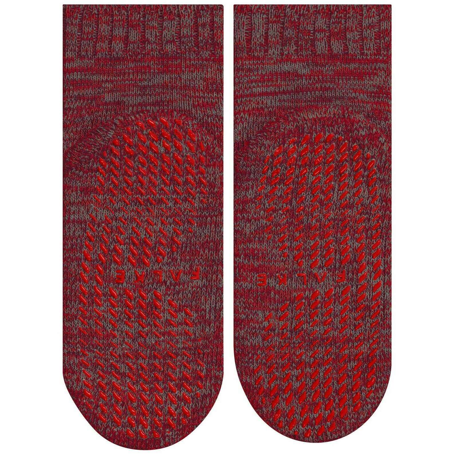 Falke Cotton Grip House Socks - Red Flash - Image 5