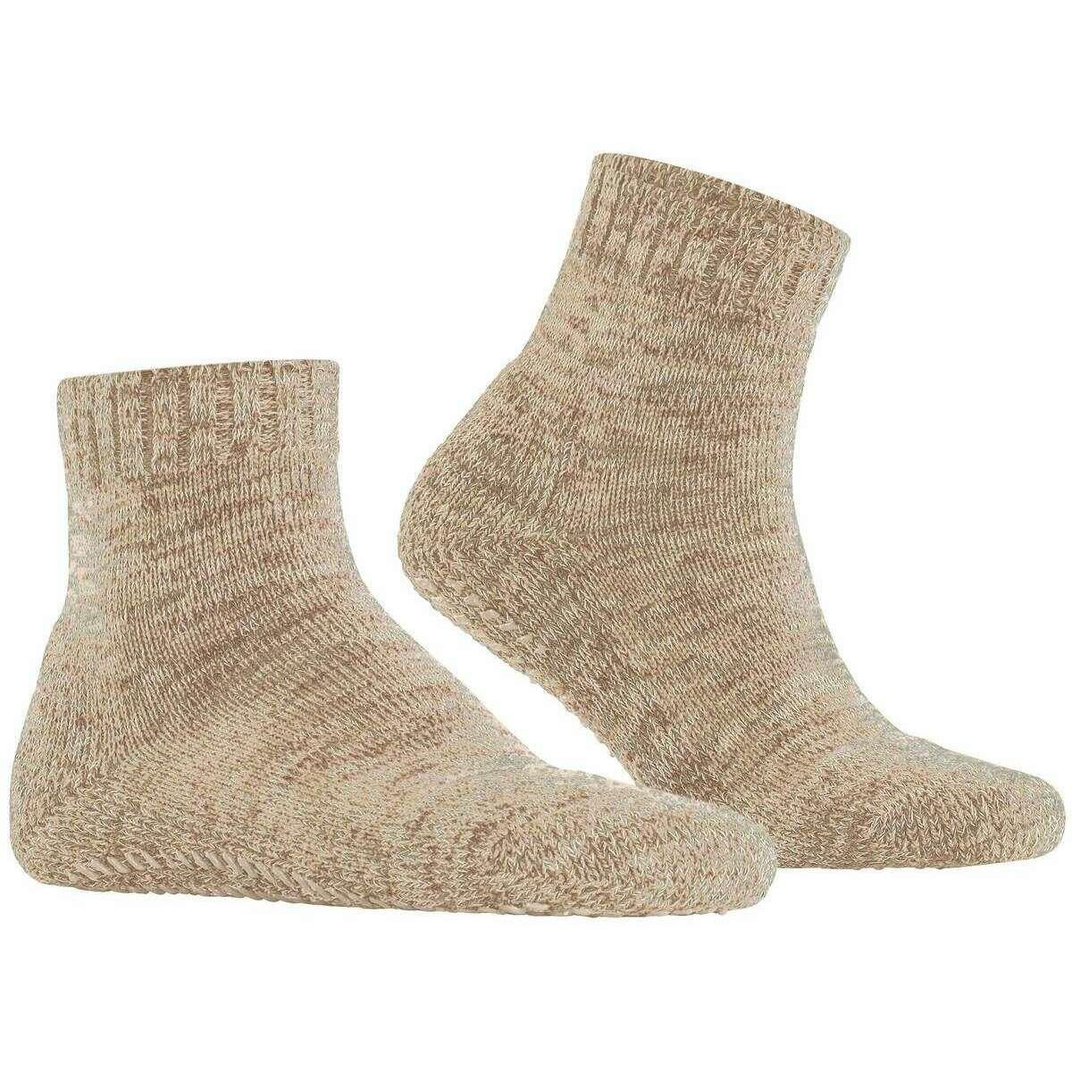 Falke Cotton Grip House Socks - Wool White - Image 2