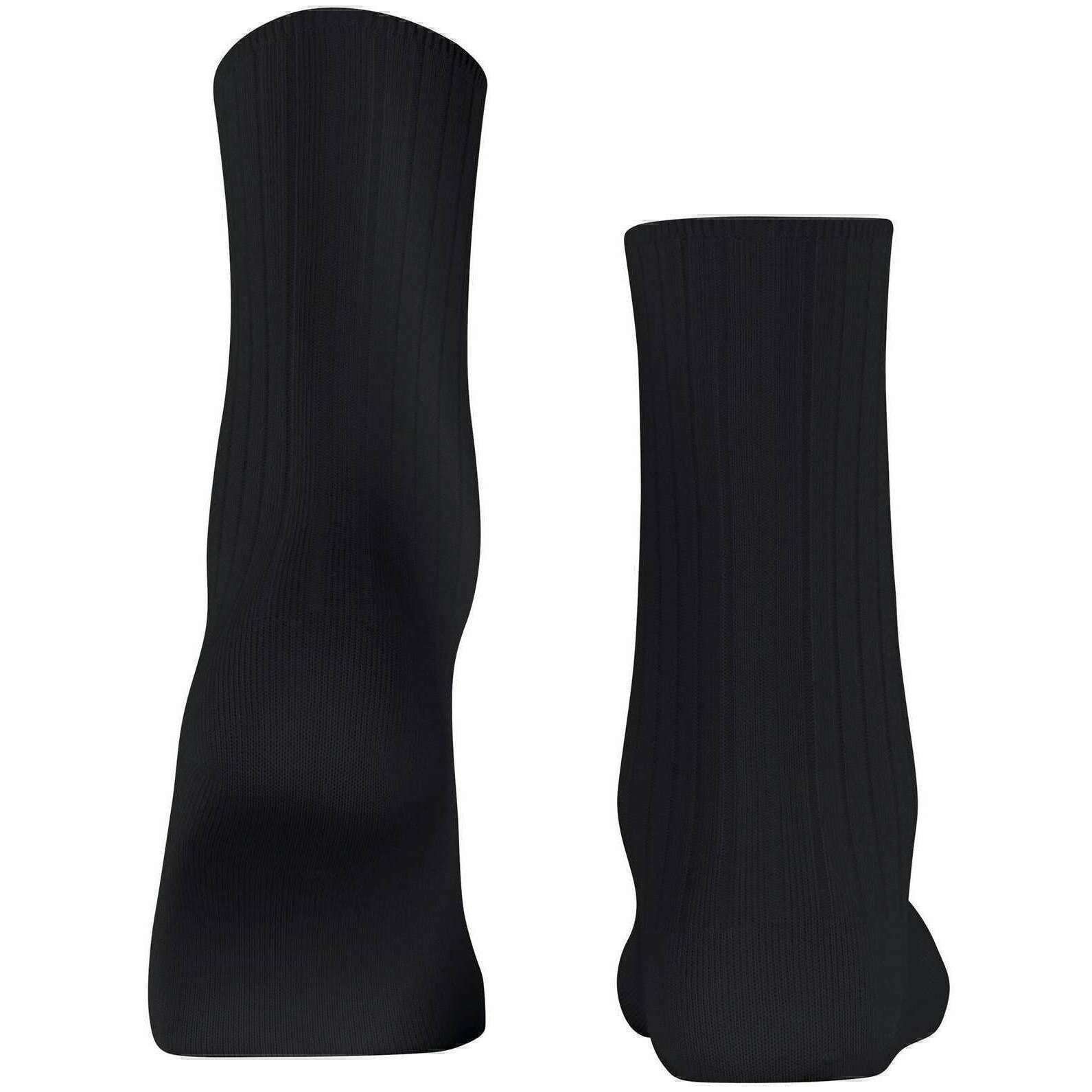 Falke Cotton Rib Socks - Black - Image 3