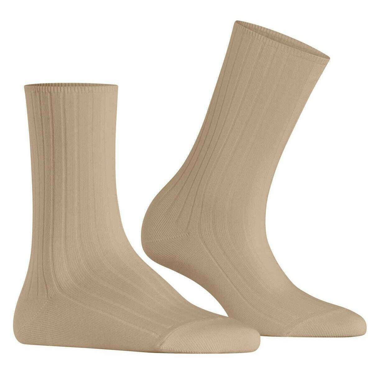 Falke Cotton Rib Socks - Country Beige - Image 2