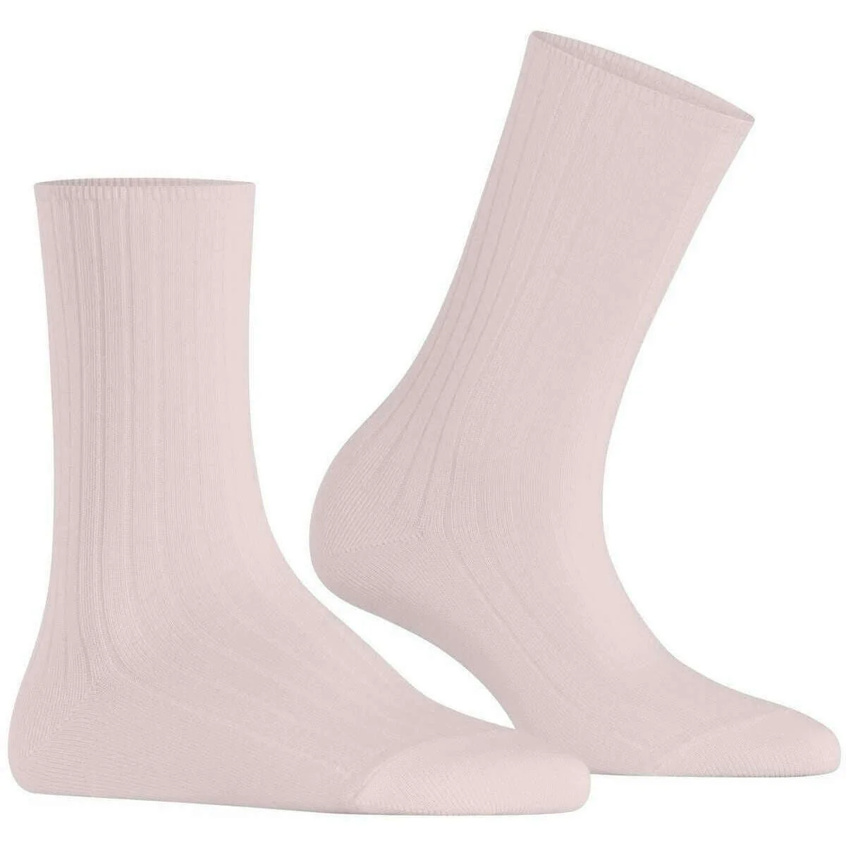 Falke Cotton Rib Socks - Light Pink - Image 2