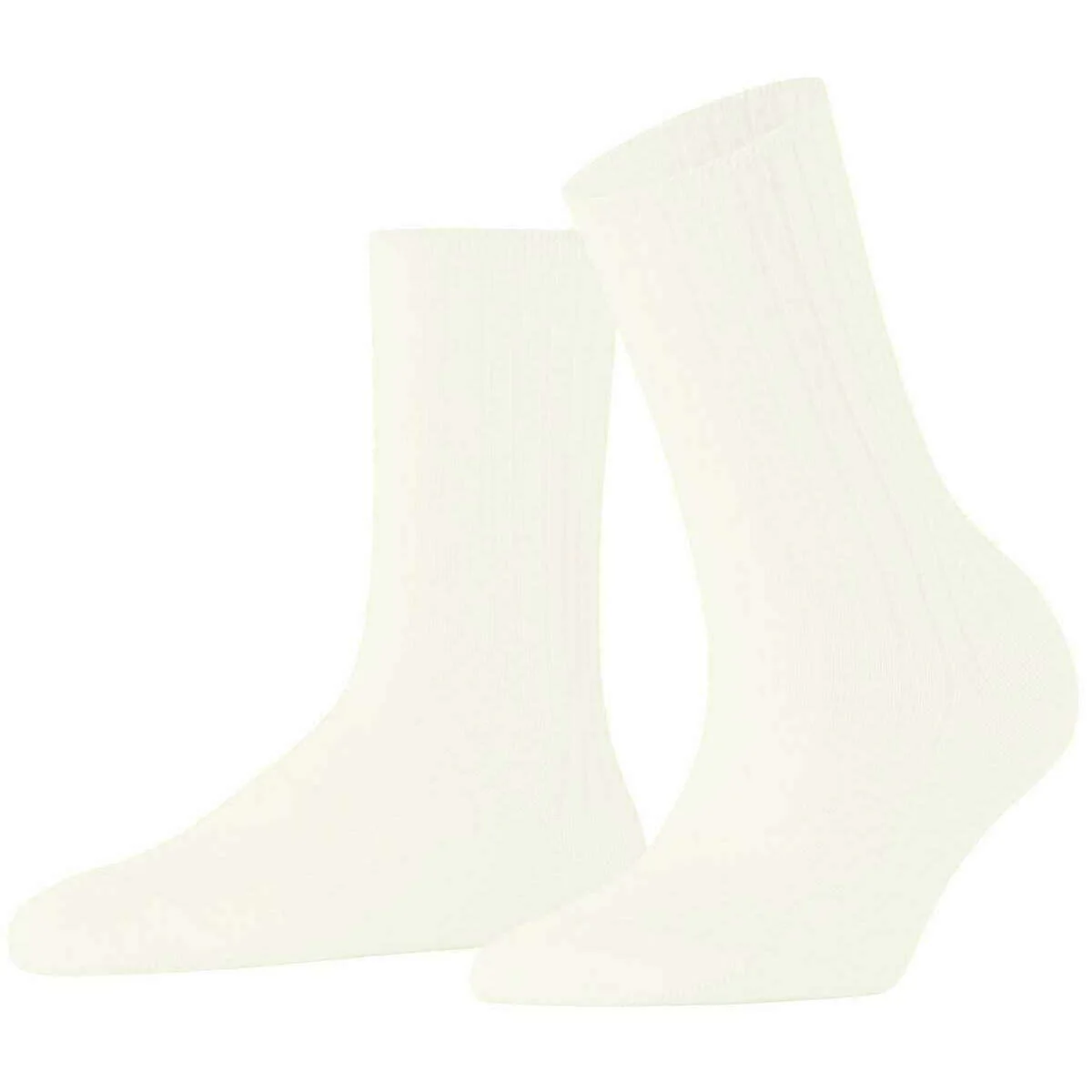 Falke Cotton Rib Socks - Off-White