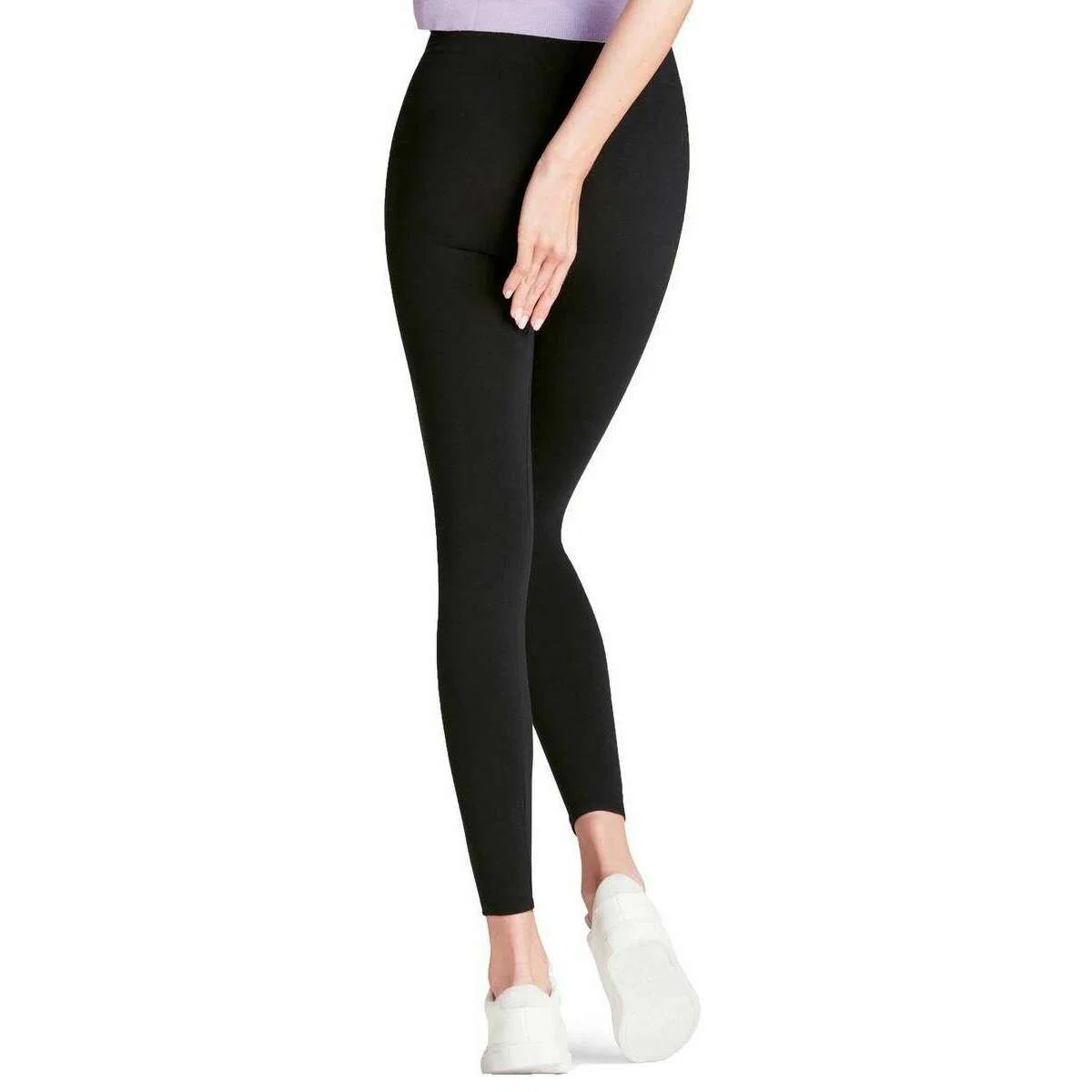 Falke Cotton Seamless Leggings - Black - Image 2