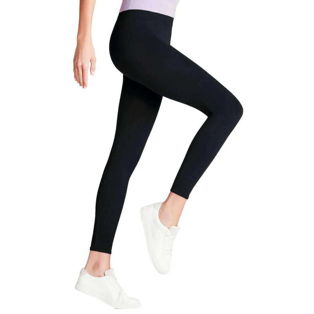 Falke Cotton Seamless Leggings - Marine Blue - Image 3