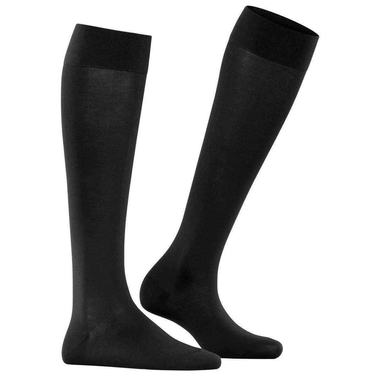 Falke Cotton Touch Knee High Socks - Black - Image 2