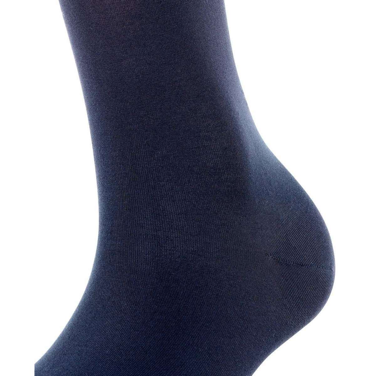 Falke Cotton Touch Knee High Socks - Dark Navy - Image 4