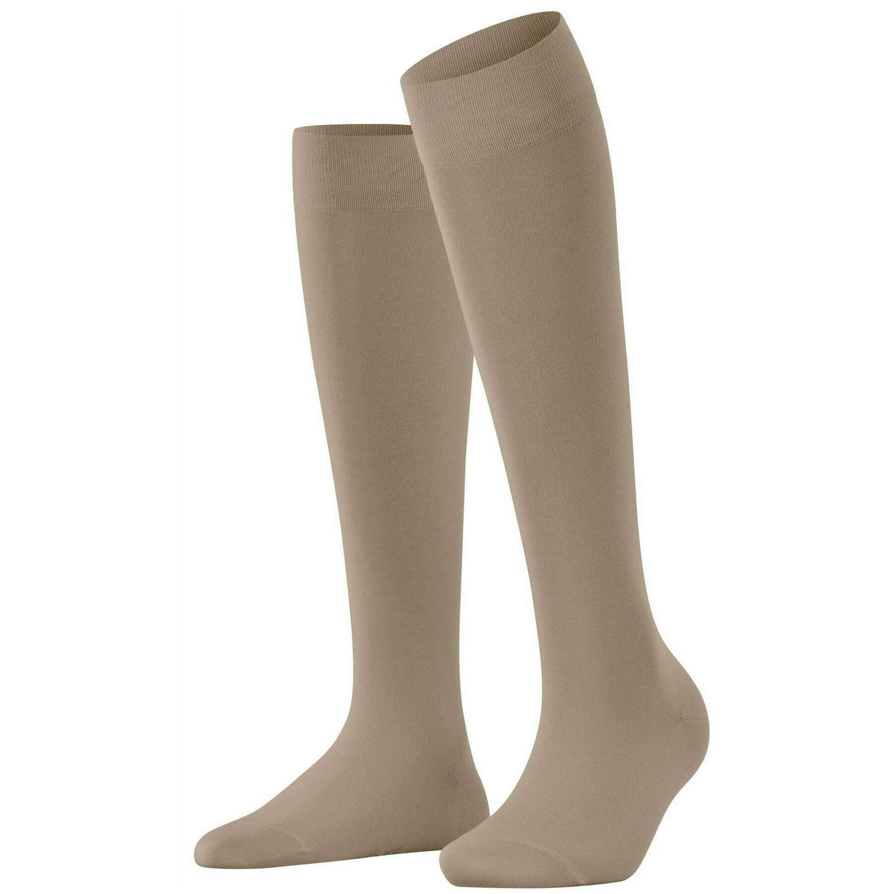 Falke Cotton Touch Knee High Socks - Nude Beige