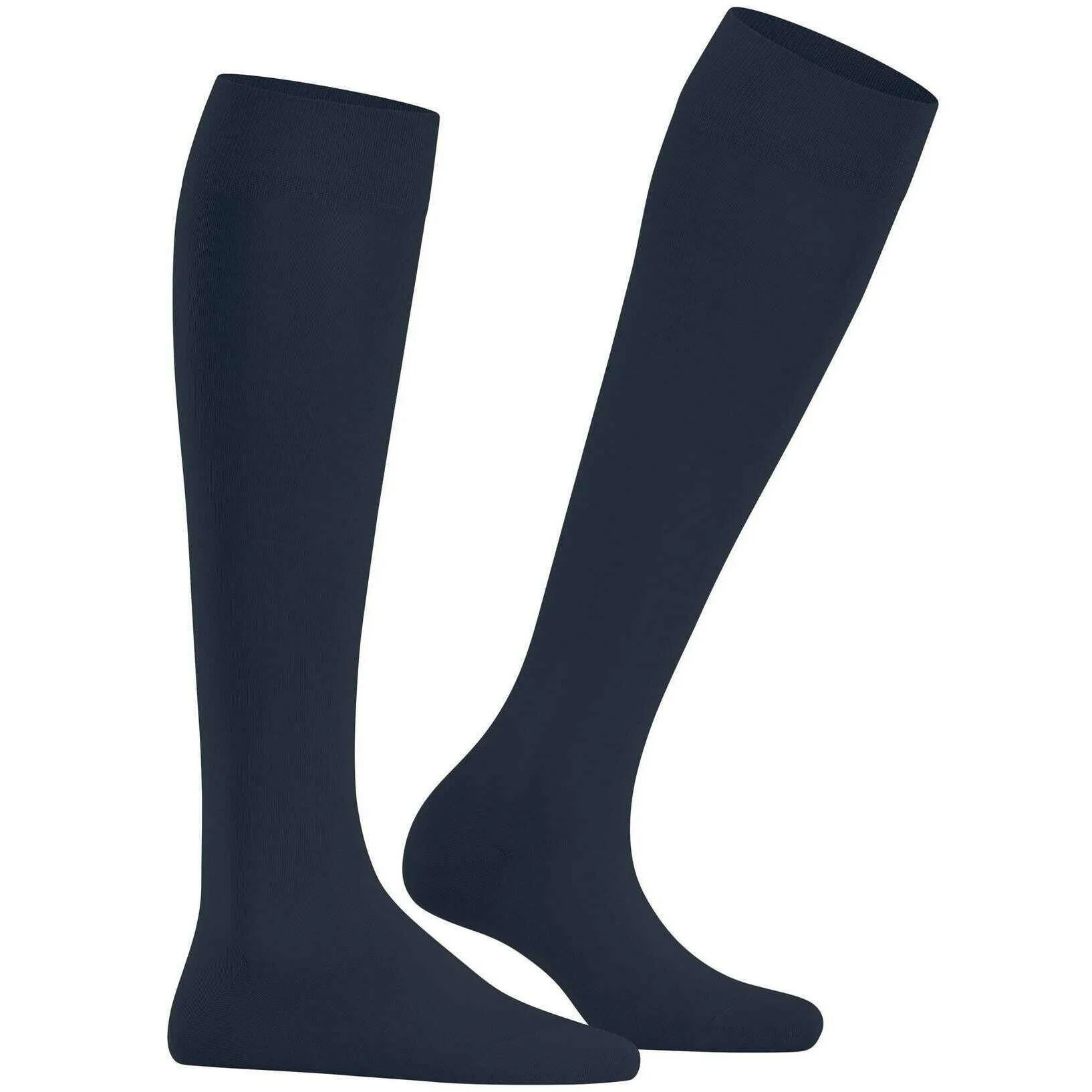 Falke Cotton Touch Knee High Socks - Space Blue - Image 2