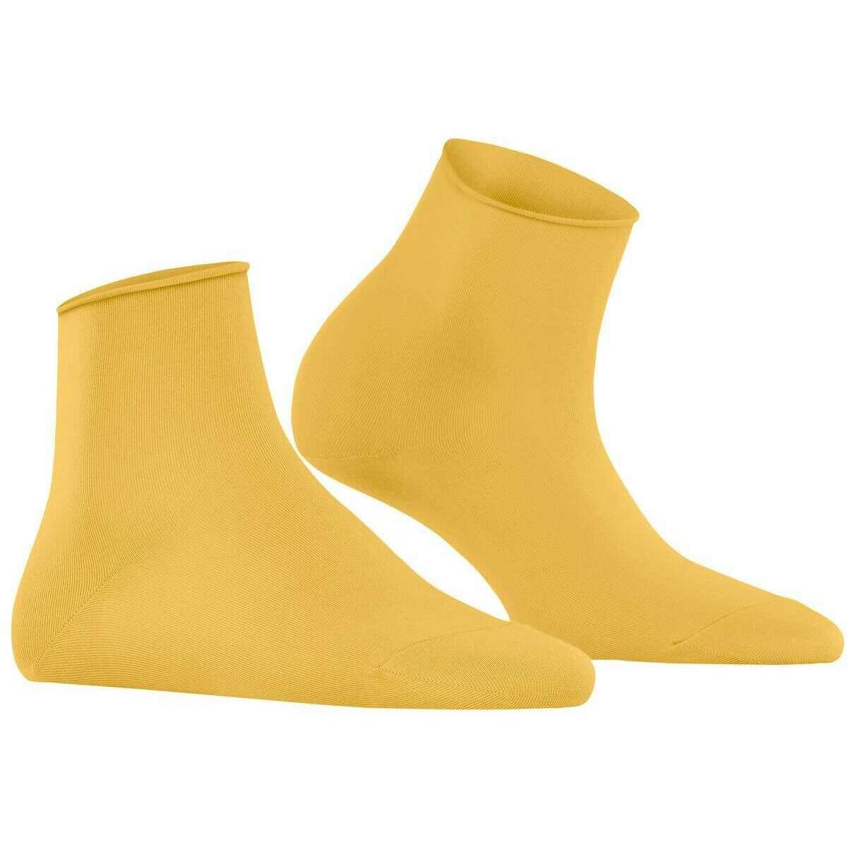 Falke Cotton Touch Short Socks - Banana Yellow - Image 2