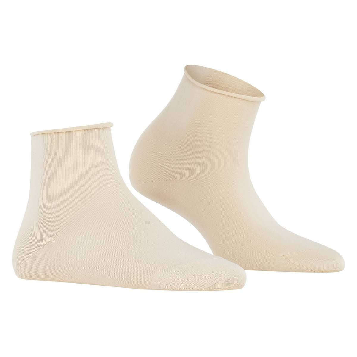 Falke Cotton Touch Short Socks - Cream - Image 2