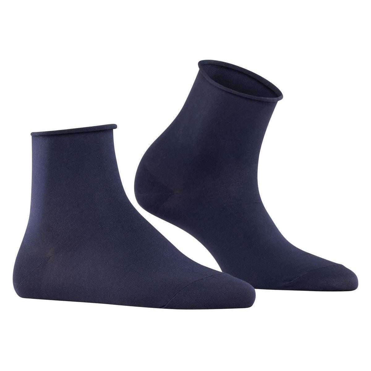 Falke Cotton Touch Short Socks - Dark Navy Blue - Image 2