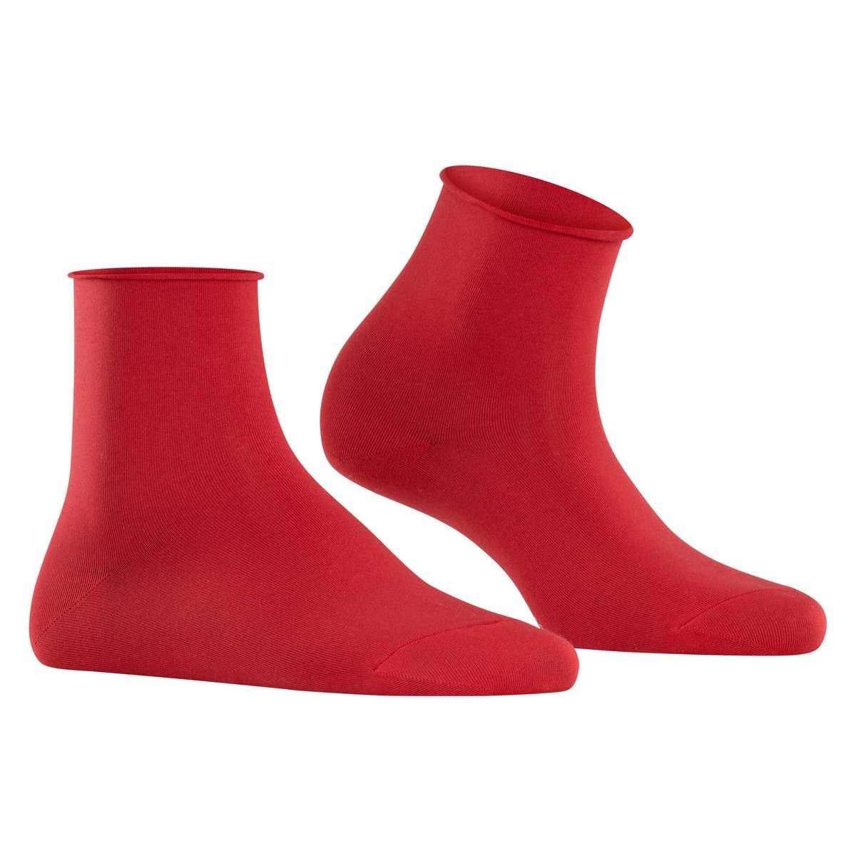 Falke Cotton Touch Short Socks - Scarlet Red - Image 2