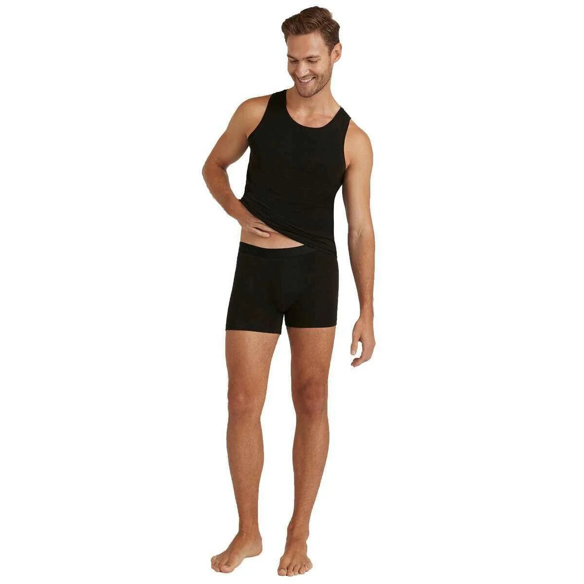 Falke Daily ClimaWool Boxer Brief - Black - Image 6
