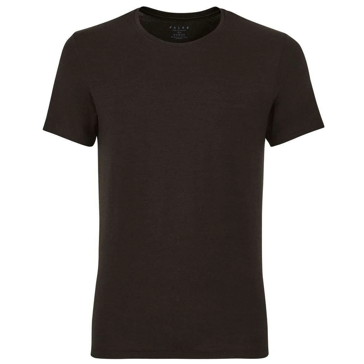 Falke Daily ClimaWool Crew Neck T-Shirt - Black
