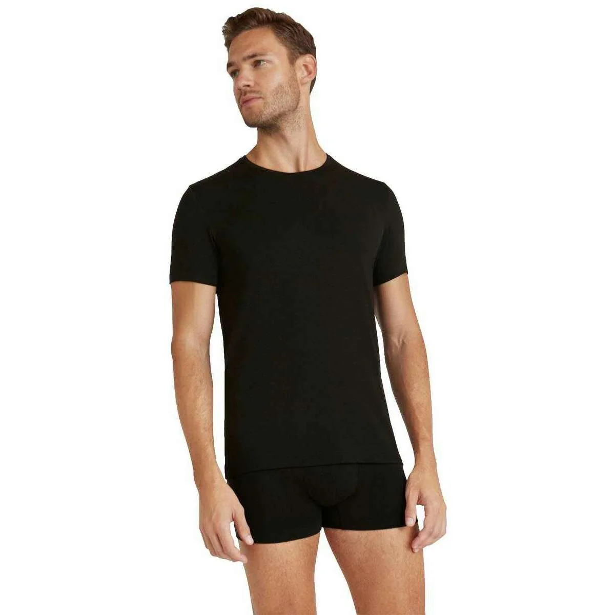 Falke Daily ClimaWool Crew Neck T-Shirt - Black - Image 2