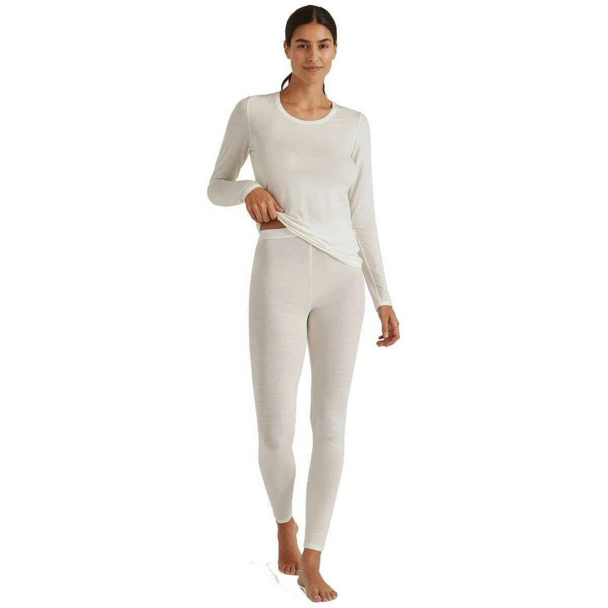 Falke Daily ClimaWool Leggings - Off-White - Image 6