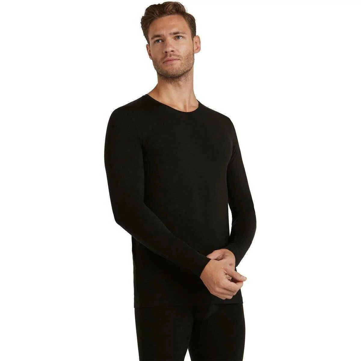 Falke Daily ClimaWool Long Sleeve T-Shirt - Black - Image 2