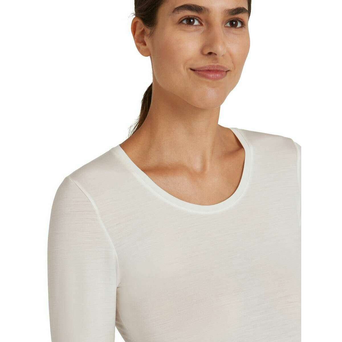 Falke Daily ClimaWool Long Sleeve T-Shirt - Off-White - Image 4