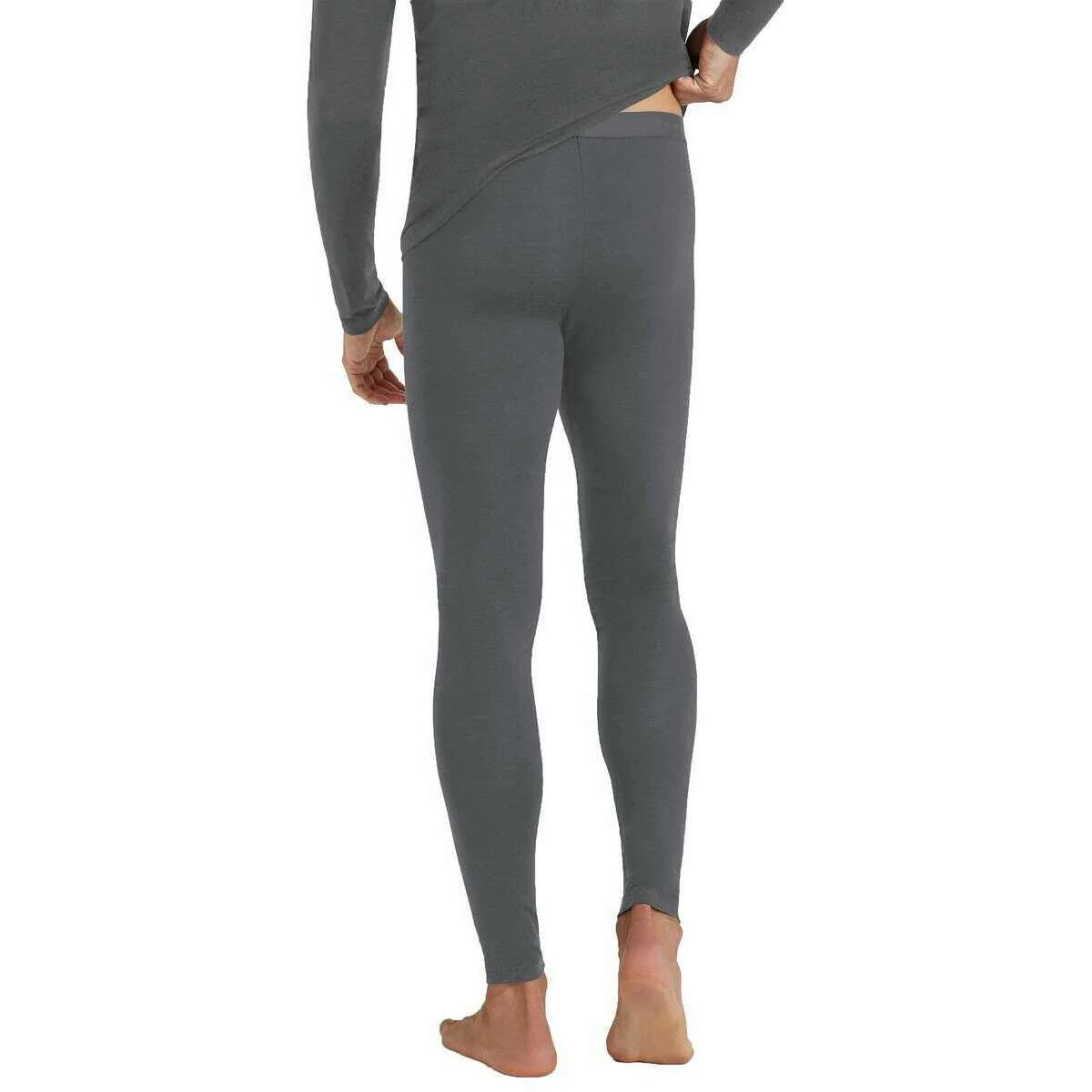 Falke Daily ClimaWool Long Tights - Dark Grey Heather - Image 2