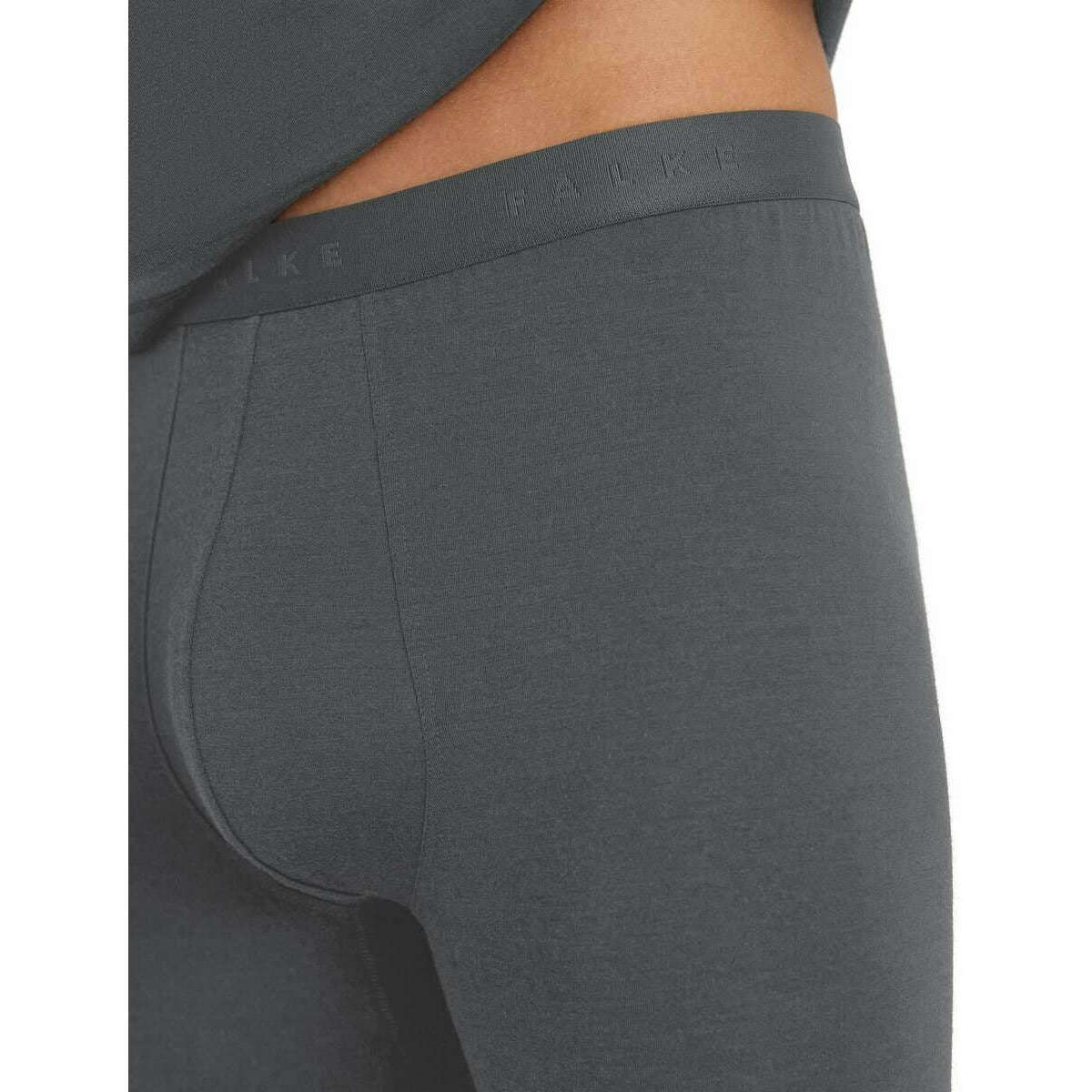 Falke Daily ClimaWool Long Tights - Dark Grey Heather - Image 3
