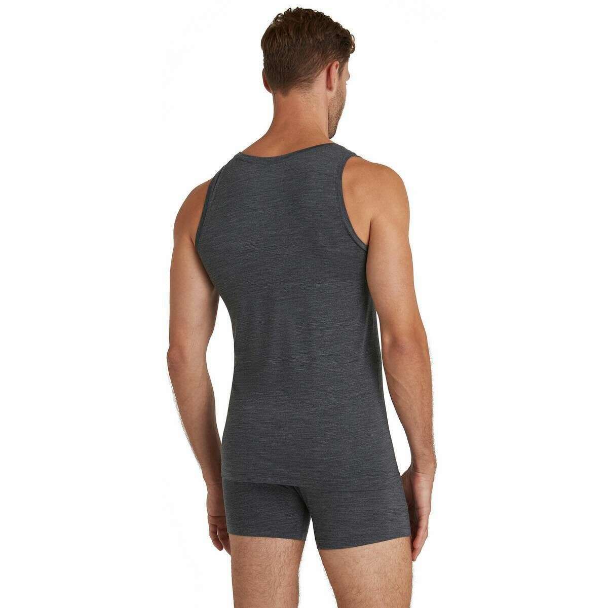 Falke Daily ClimaWool Singlet Top - Dark Grey Heather - Image 3