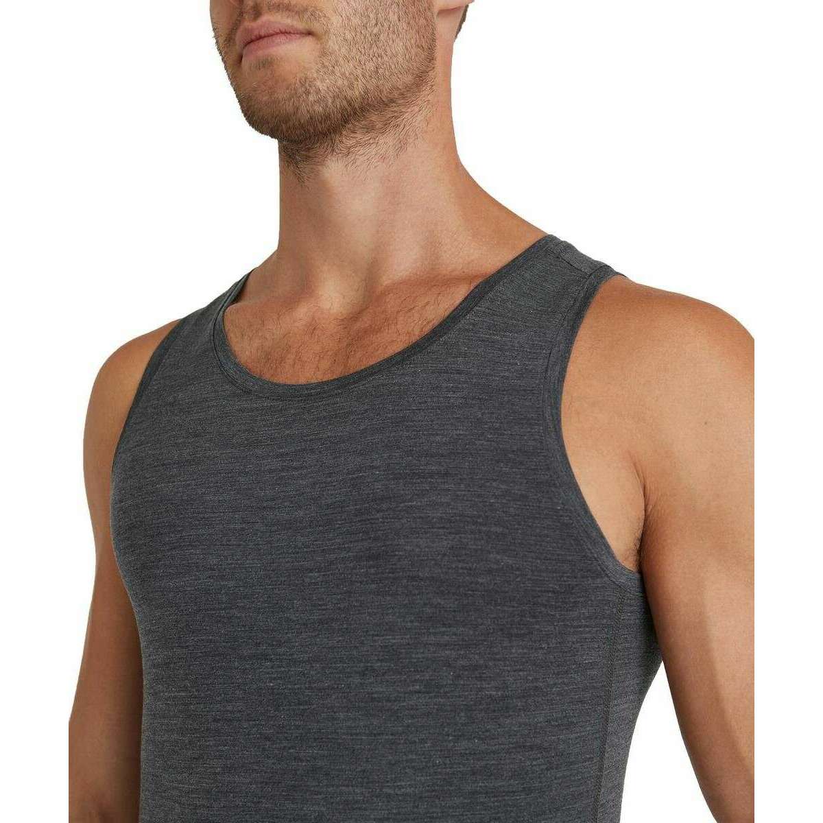 Falke Daily ClimaWool Singlet Top - Dark Grey Heather - Image 4