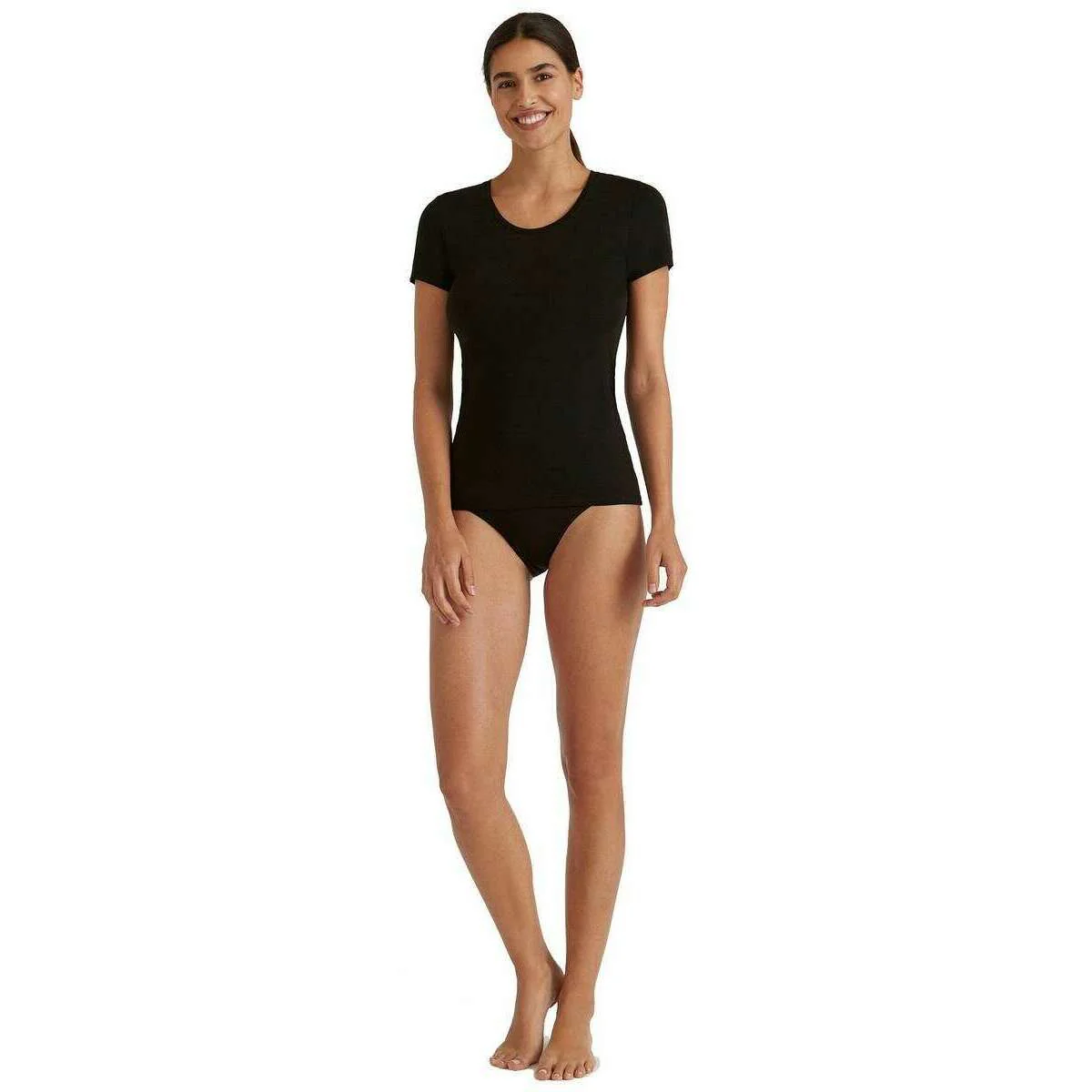 Falke Daily ClimaWool T-Shirt - Black - Image 6
