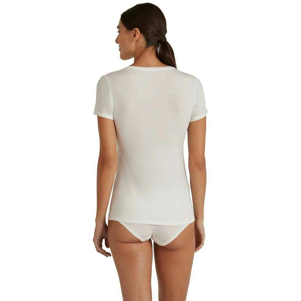 Falke Daily ClimaWool T-Shirt - Off-White - Image 3