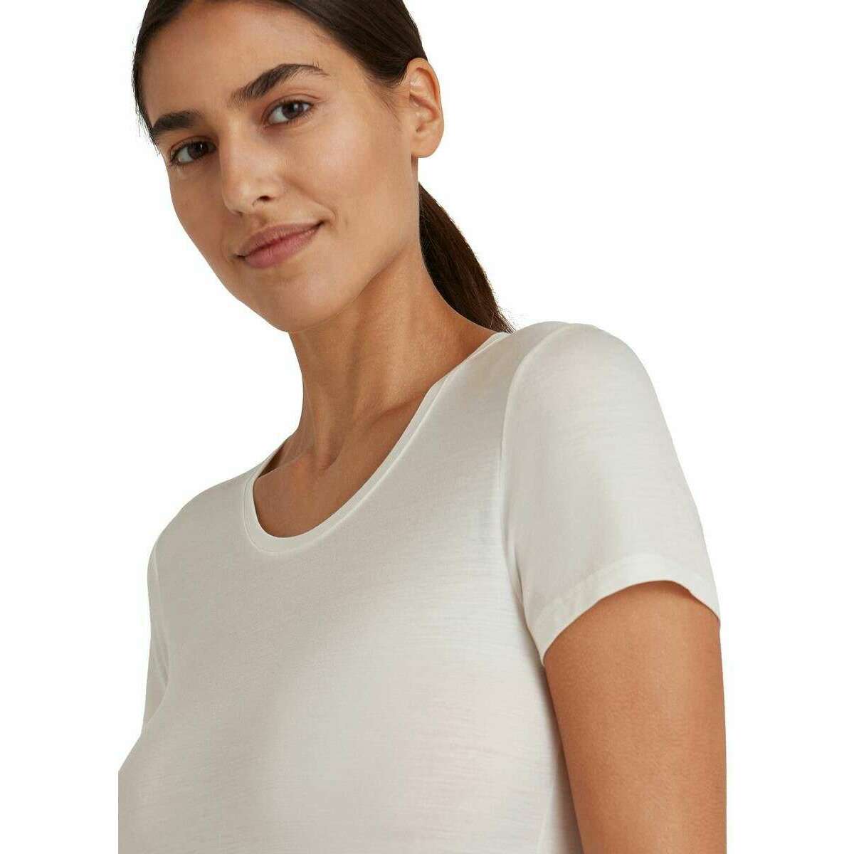 Falke Daily ClimaWool T-Shirt - Off-White - Image 4
