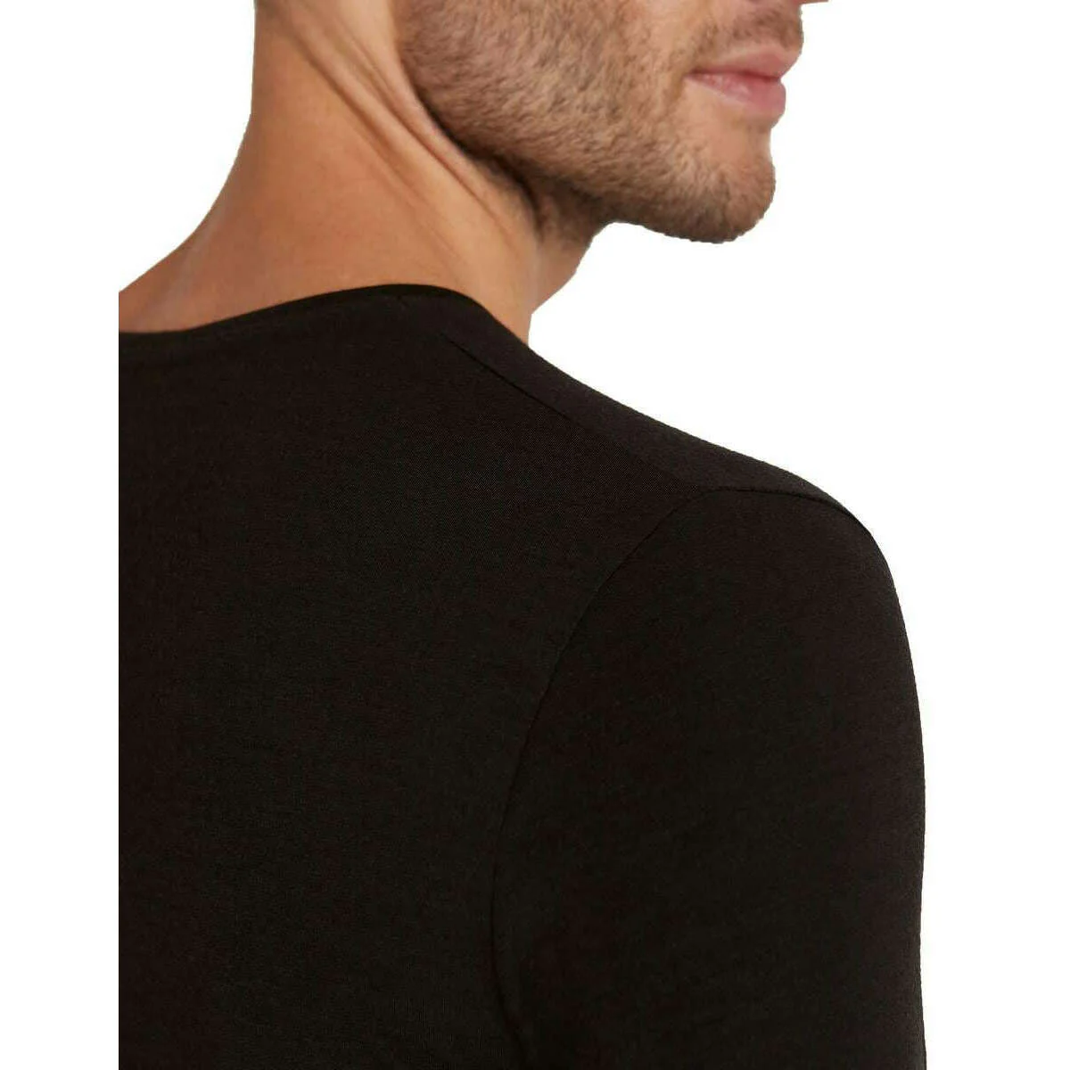 Falke Daily ClimaWool V-Neck T-Shirt - Black - Image 5