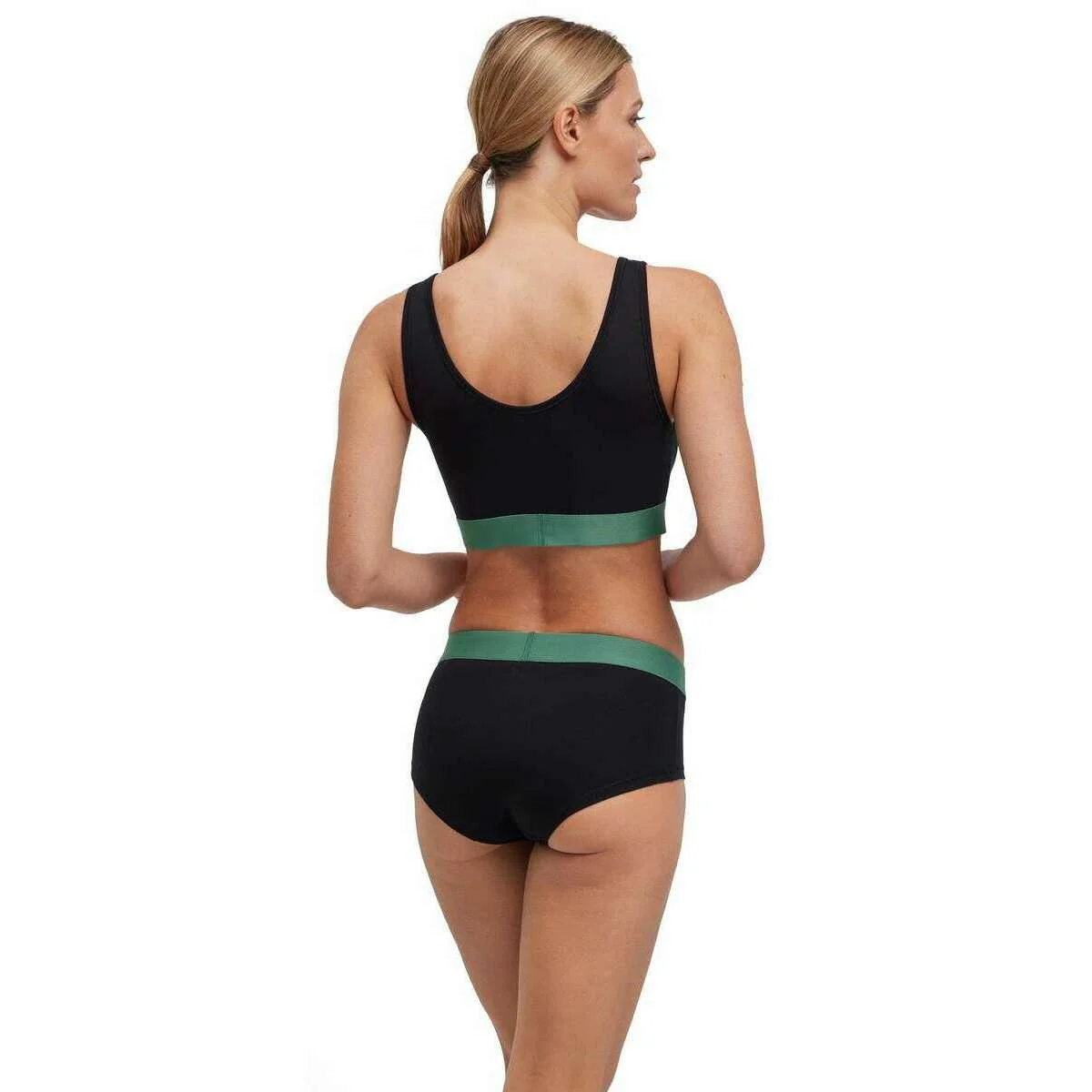 Falke Daily Comfort 2-Pack Bra - Black/Green - Image 5