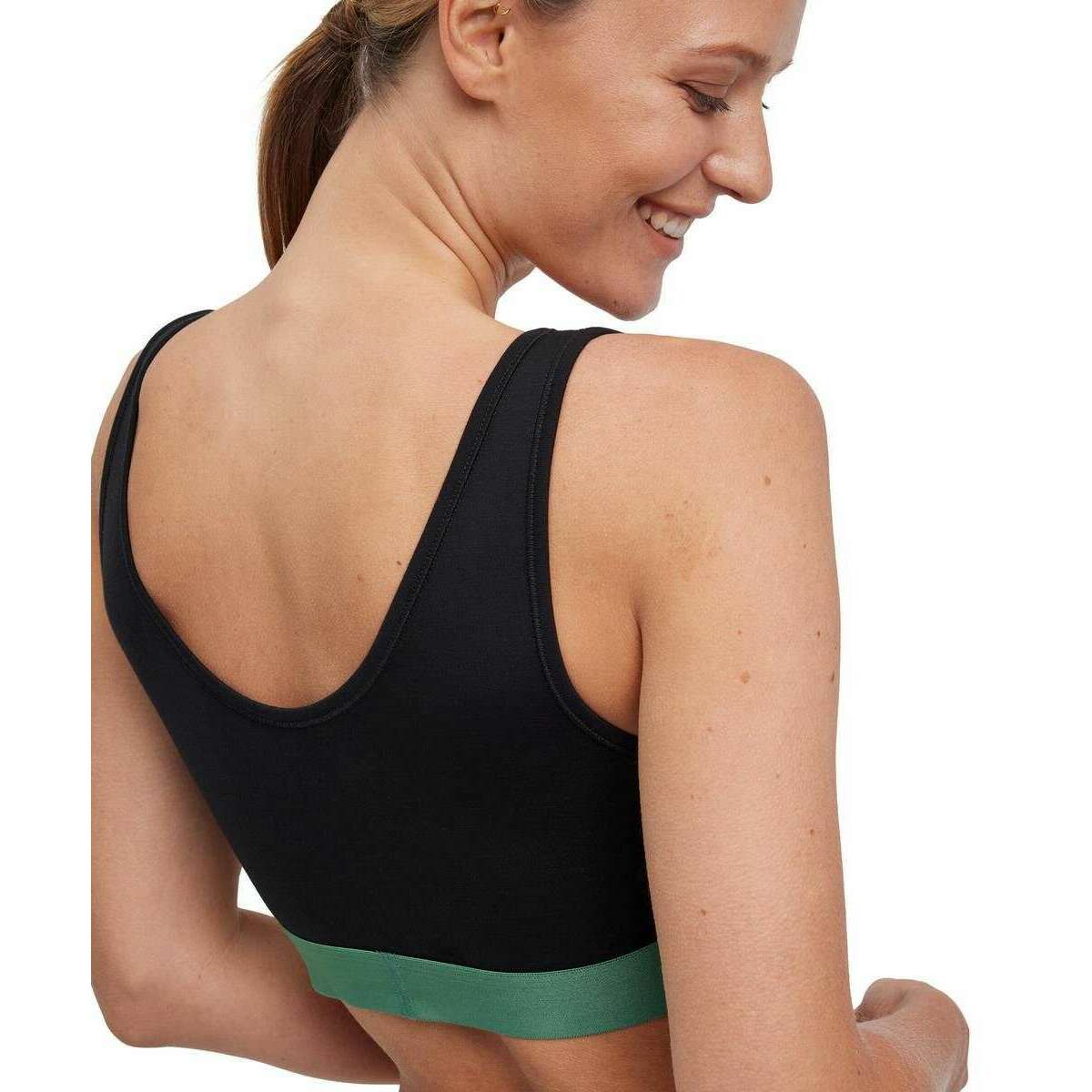 Falke Daily Comfort 2-Pack Bra - Black/Green - Image 7