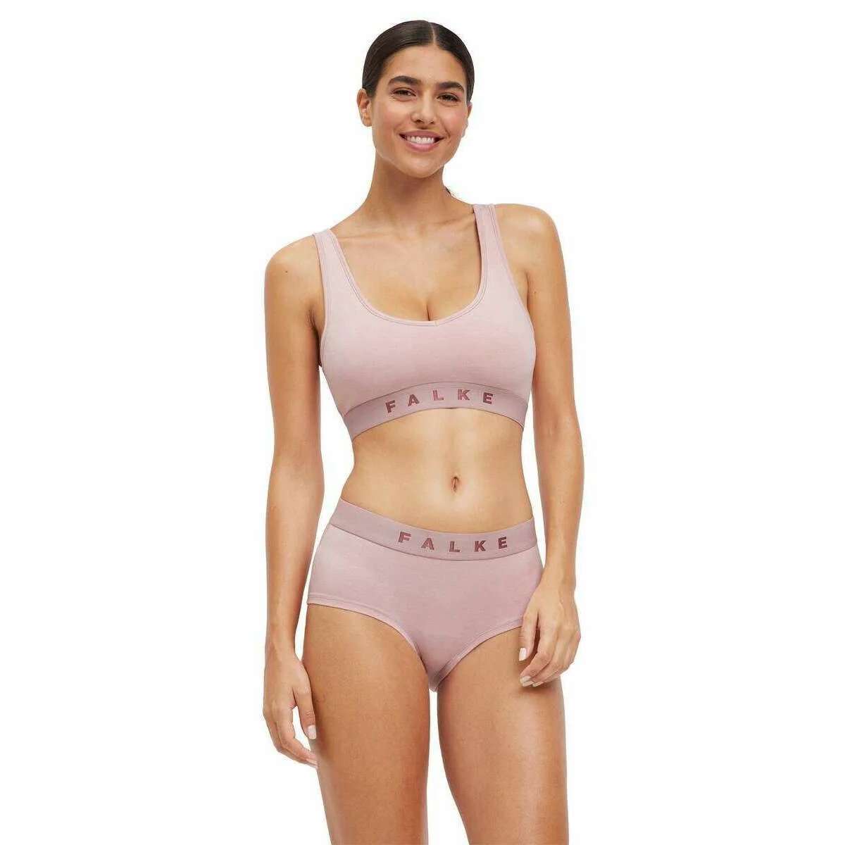 Falke Daily Comfort 2-Pack Bra - Black/Light Pink - Image 2
