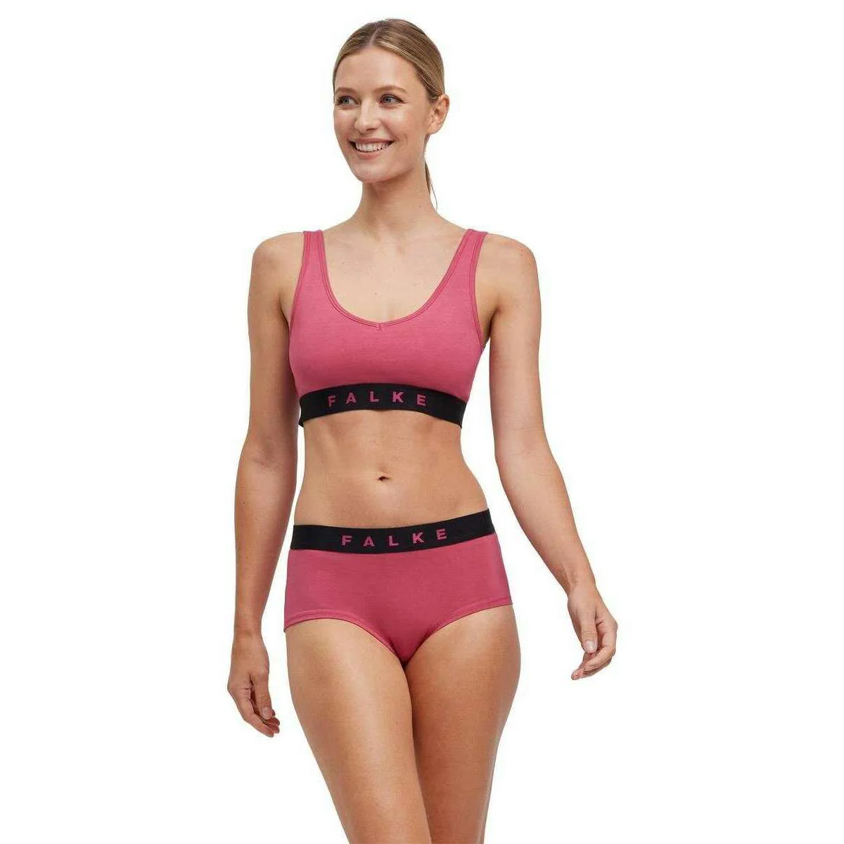 Falke Daily Comfort 2-Pack Hipster Brief - Black/Dark Pink - Image 4