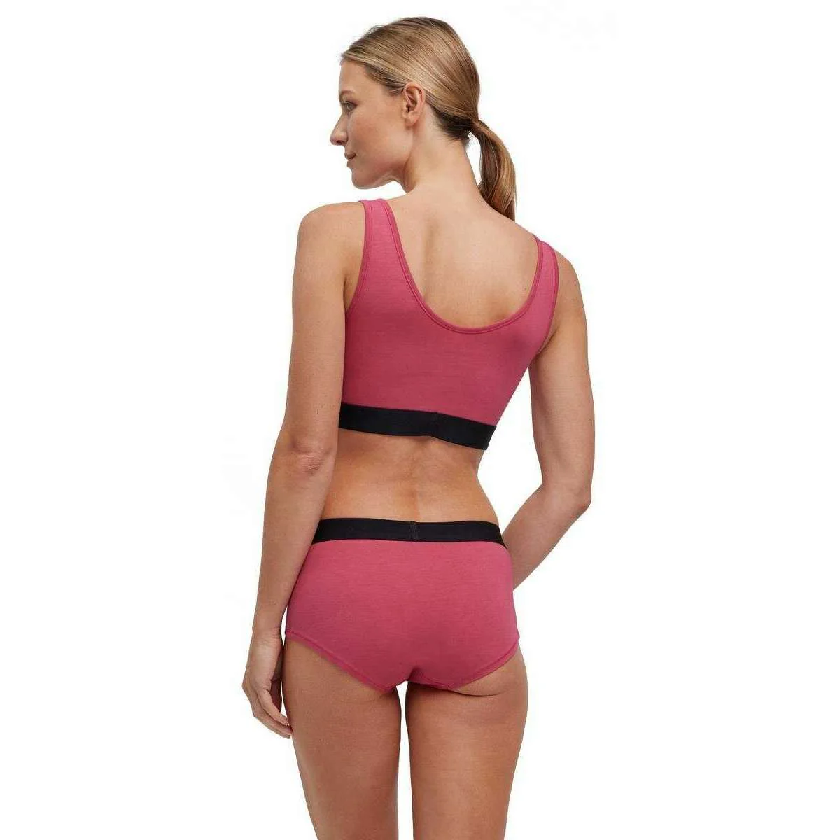 Falke Daily Comfort 2-Pack Hipster Brief - Black/Dark Pink - Image 7