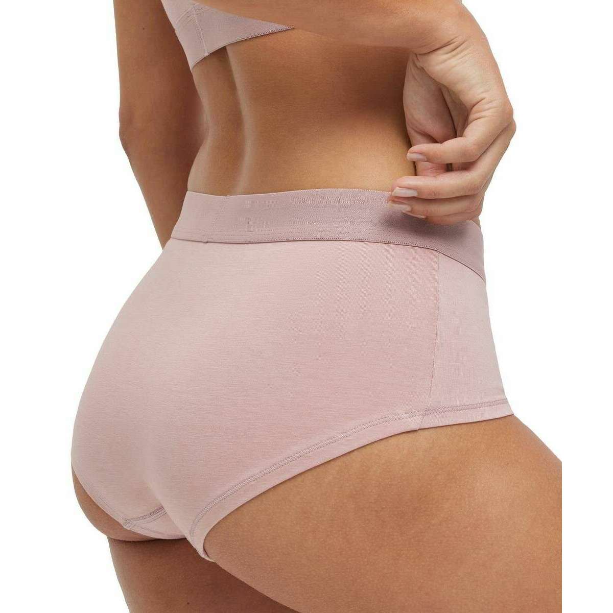 Falke Daily Comfort 2-Pack Hipster Brief - Black/Light Pink - Image 2
