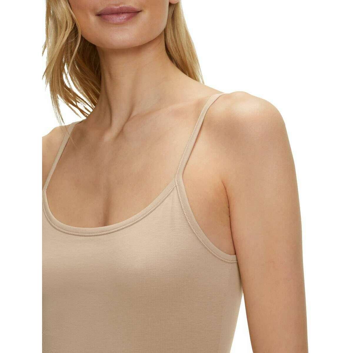 Falke Daily Comfort 2-Pack Vest Top - Camel Beige - Image 4