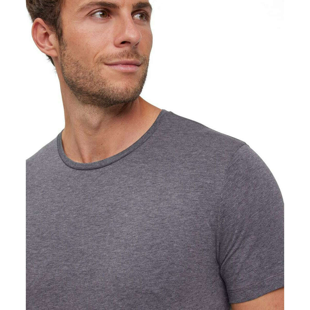 Falke Daily Comfort Crew Neck 2 Pack T-Shirt - Dark Grey Heather - Image 4