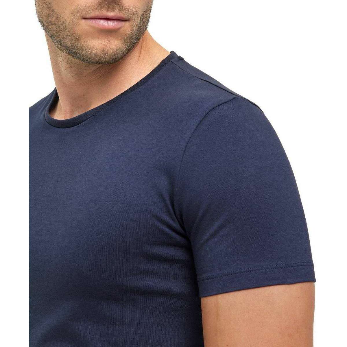 Falke Daily Comfort Crew Neck 2 Pack T-Shirt - Midnight Navy - Image 5