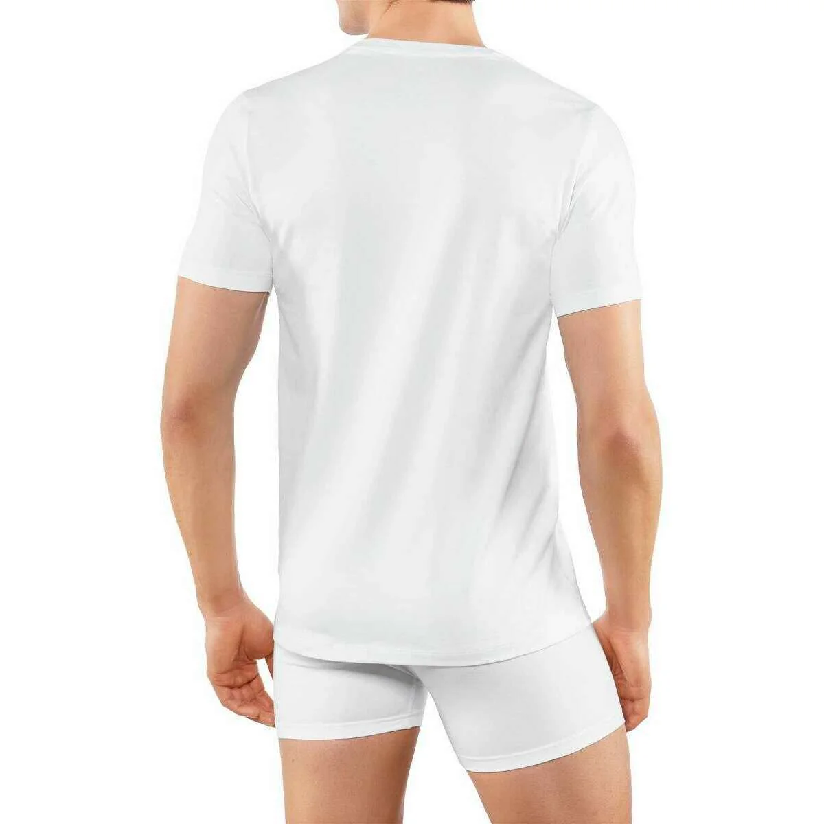 Falke Daily Comfort Crew Neck 2 Pack T-Shirt - White - Image 3