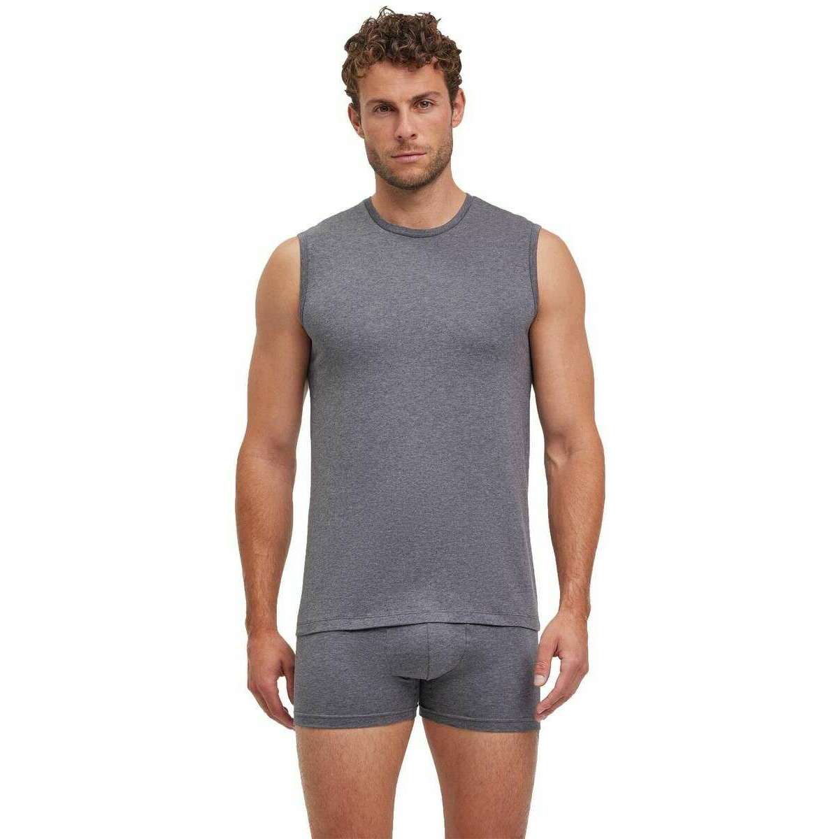 Falke Daily Comfort Muscle 2 Pack Shirt - Dark Grey Heather - Image 2